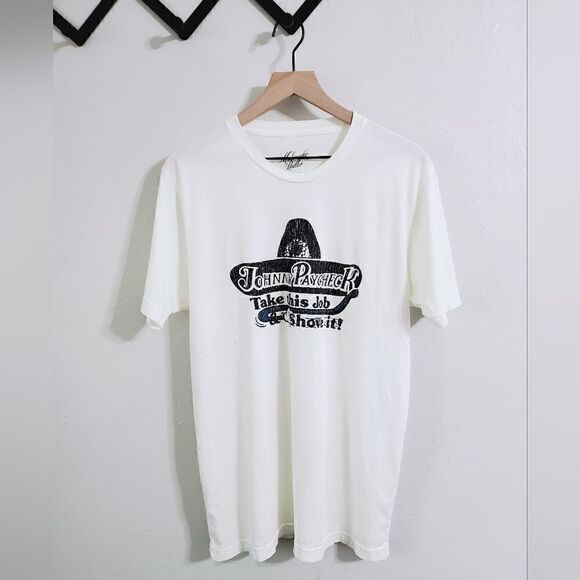 NWOT Midnight Rider Johnny Paycheck Take This Job & Shove It Hat Unisex Tee L - Picture 4 of 16